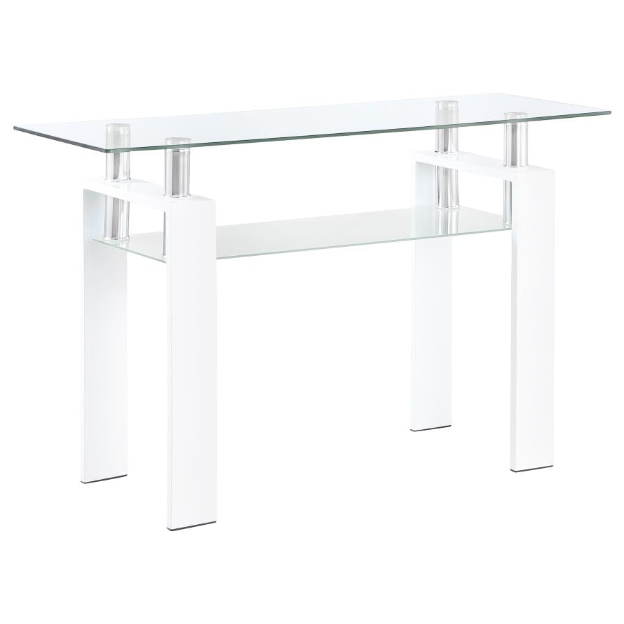 Dyer White Sofa Table - MyWaynesHome #