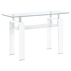 Dyer White Sofa Table - MyWaynesHome #
