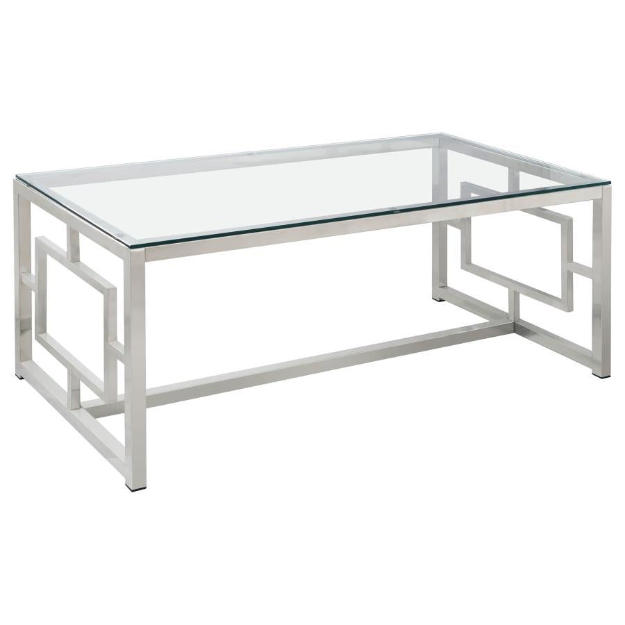 Merced Silver Coffee Table - MyWaynesHome #