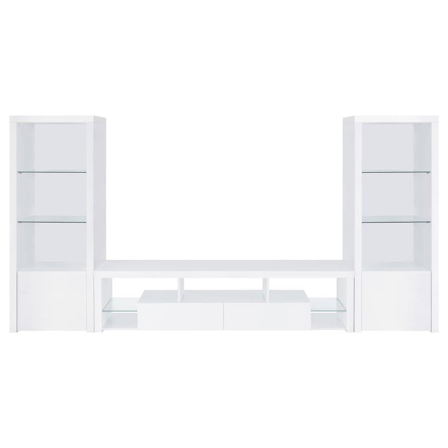 Jude White 3 Pc Entertainment Center - MyWaynesHome #