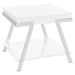 Marcia White End Table - MyWaynesHome #
