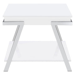 Marcia White End Table - MyWaynesHome #