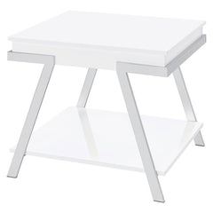 Marcia White End Table - MyWaynesHome #