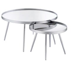 Kaelyn Silver 2 Pc Nesting Coffee Table - MyWaynesHome #