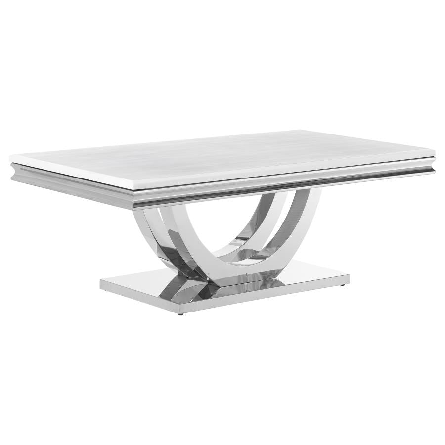 Kerwin White Coffee Table - MyWaynesHome #