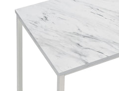 Leona White End Table - MyWaynesHome #