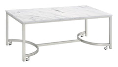 Leona White Coffee Table - MyWaynesHome #