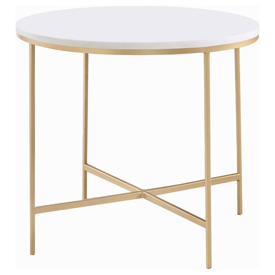 Ellison White End Table - MyWaynesHome #