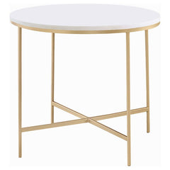Ellison White End Table - MyWaynesHome #