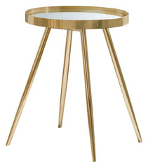 Kaelyn Gold End Table - MyWaynesHome #