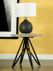 Hadi Grey End Table - MyWaynesHome #