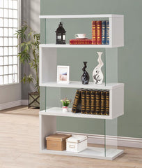 Emelle White Bookcase - MyWaynesHome #