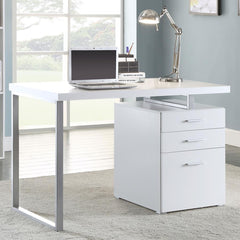 Brennan White Computer Desk - MyWaynesHome #