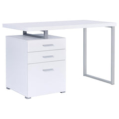 Brennan White Computer Desk - MyWaynesHome #