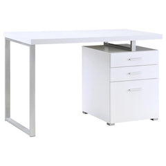 Brennan White Computer Desk - MyWaynesHome #