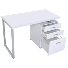 Brennan White Computer Desk - MyWaynesHome #