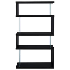 Emelle Black Bookcase - MyWaynesHome #