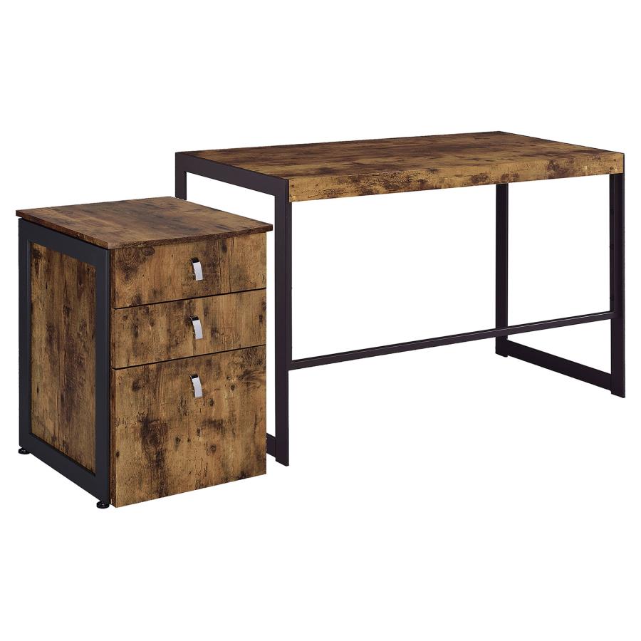 Estrella Brown 2 Pc Desk Set - MyWaynesHome #