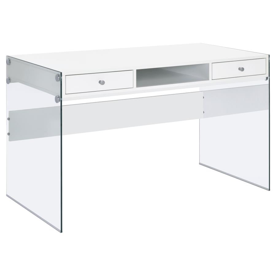 Dobrev White Writing Desk - MyWaynesHome #