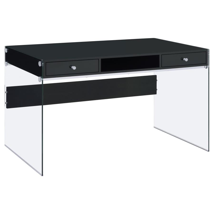 Dobrev Black Writing Desk - MyWaynesHome #