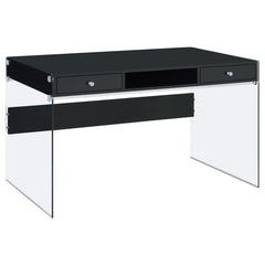 Dobrev Black Writing Desk - MyWaynesHome #