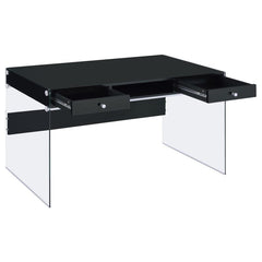 Dobrev Black Writing Desk - MyWaynesHome #