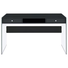 Dobrev Black Writing Desk - MyWaynesHome #