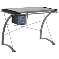 Melo Grey Drafting Desk - MyWaynesHome #