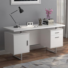 Lawtey White Computer Desk - MyWaynesHome #
