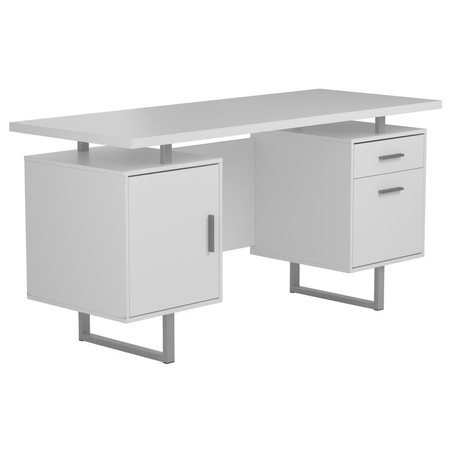 Lawtey White Computer Desk - MyWaynesHome #