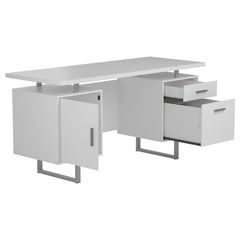 Lawtey White Computer Desk - MyWaynesHome #