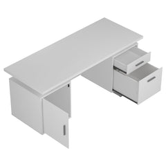 Lawtey White Computer Desk - MyWaynesHome #