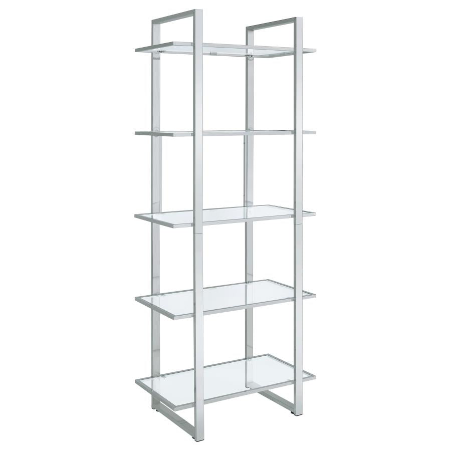 Hartford Silver Bookcase - MyWaynesHome #