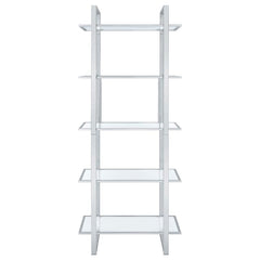 Hartford Silver Bookcase - MyWaynesHome #
