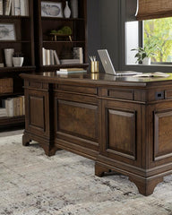Hartshill Brown Executive Desk - MyWaynesHome #