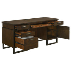 Marshall Brown Credenza Desk - MyWaynesHome #