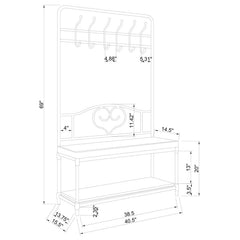 Francesca Brown Hall Tree - MyWaynesHome #