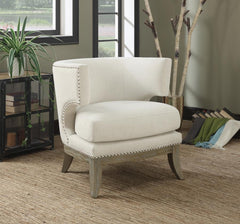 Jordan White Accent Chair - MyWaynesHome #