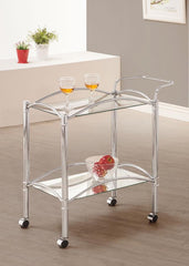 Shadix Silver Bar Cart - MyWaynesHome #