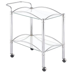 Shadix Silver Bar Cart - MyWaynesHome #