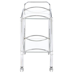 Shadix Silver Bar Cart - MyWaynesHome #