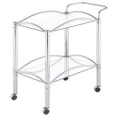 Shadix Silver Bar Cart - MyWaynesHome #