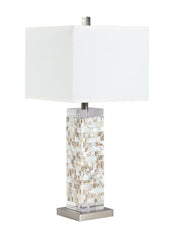 Capiz Silver Table Lamp - MyWaynesHome #
