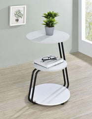 Hilly White Side Table - MyWaynesHome #