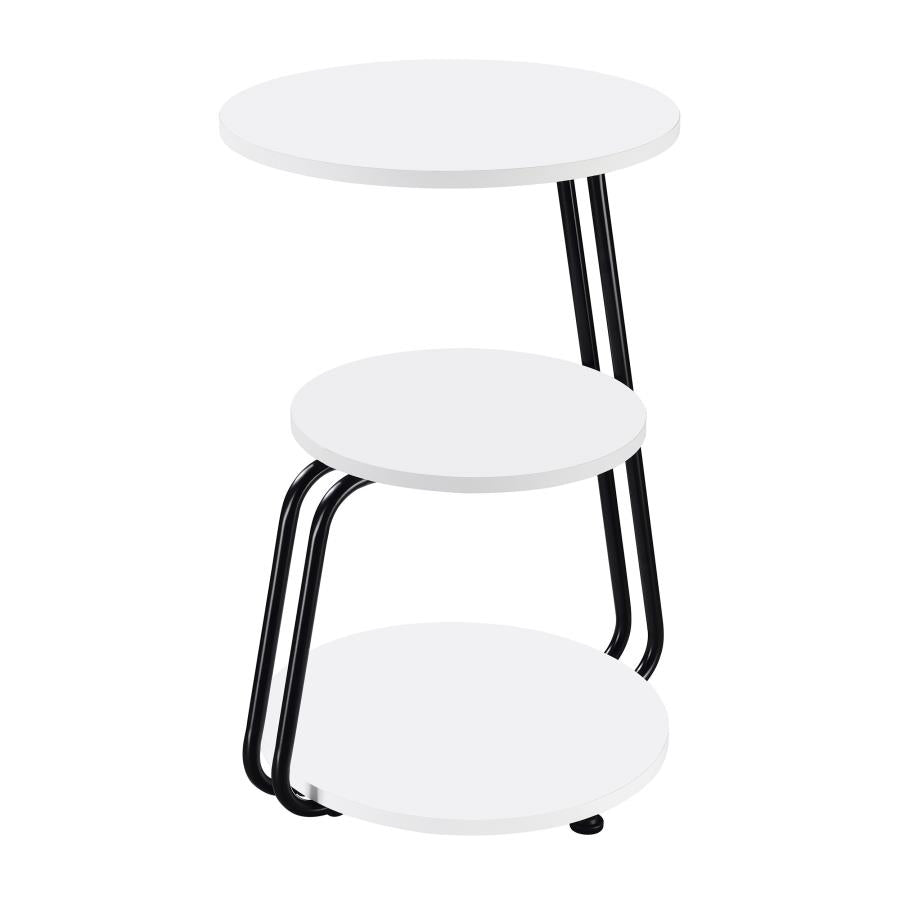 Hilly White Side Table - MyWaynesHome #