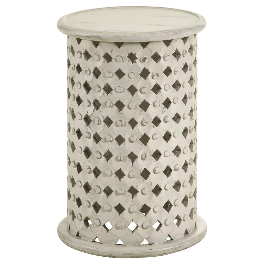 Krish Ivory Side Table - MyWaynesHome #