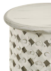 Krish Ivory Side Table - MyWaynesHome #