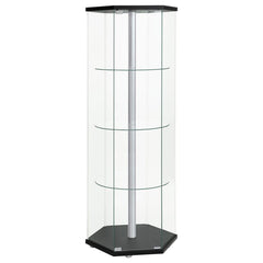 Zahavah Black Curio Cabinet - MyWaynesHome #