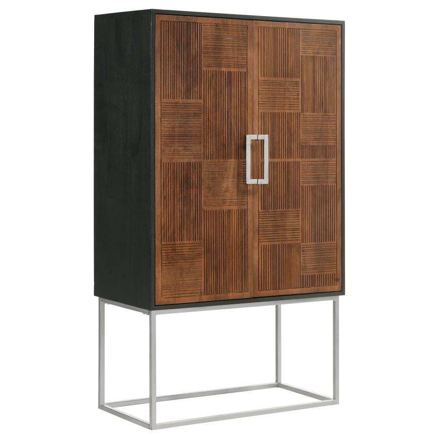 Borman Brown Bar Cabinet - MyWaynesHome #