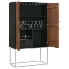 Borman Brown Bar Cabinet - MyWaynesHome #